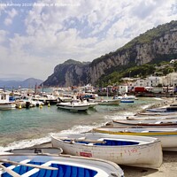 Buy canvas prints of The harbour Capri  by Sheila Ramsey