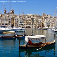 Buy canvas prints of Vittoriosa Harbour Malta by Sheila Ramsey