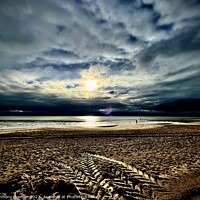 Buy canvas prints of Bournemouth Beach Sunset by Anthony Goehler