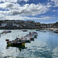 Buy canvas prints of St Ives harbour by Anthony Goehler