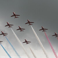 Buy canvas prints of RAF Red Arrows by Anthony Goehler