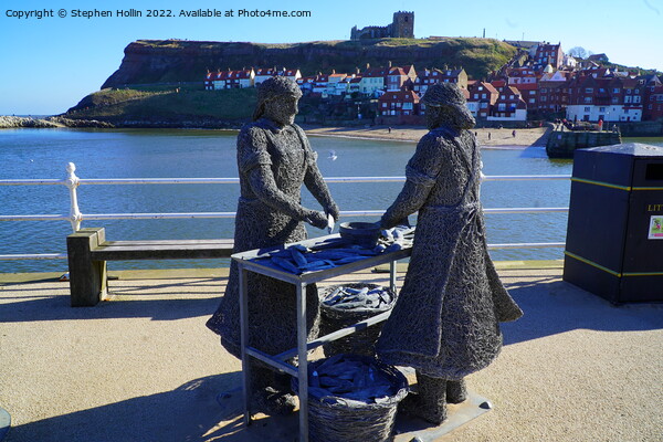 Majestic Tribute to Whitby Fishermen Picture Board by Stephen Hollin
