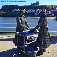 Buy canvas prints of Majestic Tribute to Whitby Fishermen by Stephen Hollin