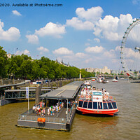 Buy canvas prints of London and the Thames  by Stephen Hollin