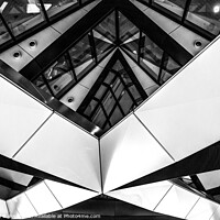 Buy canvas prints of Abstract Monochrome Gherkin of London by Stephen Bailey