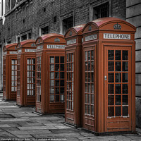 Buy canvas prints of London Telephone Boxes by Stephen Bailey