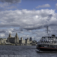 Buy canvas prints of Mersey Ferry and Liverpool Waterfront by Stephen Bailey