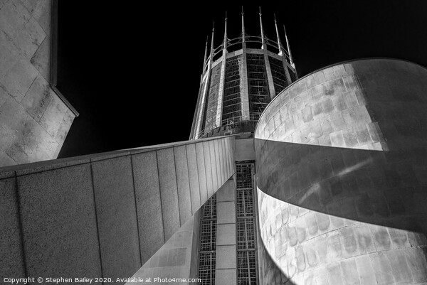 Liverpool Metropolitan Cathedral Picture Board by Stephen Bailey