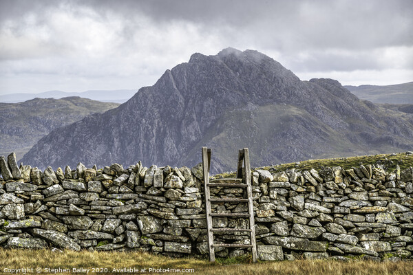 Ladder to Tryfan Summit Picture Board by Stephen Bailey