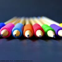 Buy canvas prints of Colorful pencils by Adrianna Bielobradek