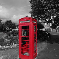 Buy canvas prints of The Red phone box Frinton on sea Essex by Robert Beecham