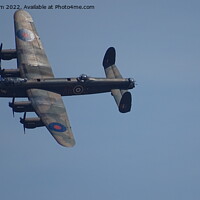 Buy canvas prints of Lanchester bomber flying over Felixstowe by Robert Beecham