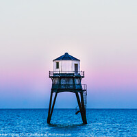 Buy canvas prints of Dovercourt Low Lighthouse at Sunset  by Matthew Harrington