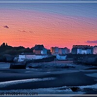 Buy canvas prints of Tenby at Dawn by Rhodri Phillips