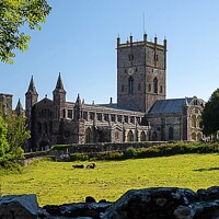 Buy canvas prints of ST.David's Cathedral by Rhodri Phillips