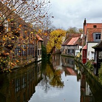Buy canvas prints of Autumn in Bruge by Rhodri Phillips