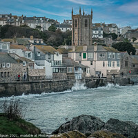 Buy canvas prints of St Ives Landscape, Cornwall, England by Rika Hodgson
