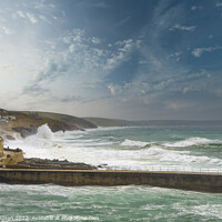 Buy canvas prints of Porthleven, Seascape, Cornwall, England by Rika Hodgson