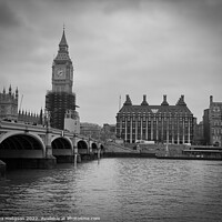 Buy canvas prints of Big Ben, Black & White, London, UK by Rika Hodgson