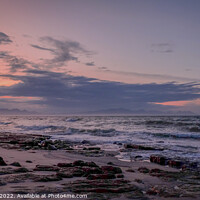 Buy canvas prints of Pink skies, Muizenberg, Cape Town by Rika Hodgson