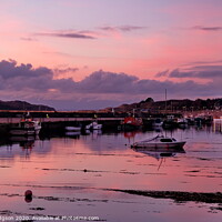 Buy canvas prints of Harbour Sunset, Hayle by Rika Hodgson