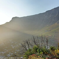 Buy canvas prints of Misty Table Mountain, Cape Town, South Africa by Rika Hodgson