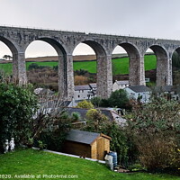 Buy canvas prints of Viaduct, Angarrack, West Cornwall by Rika Hodgson