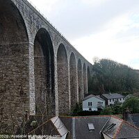 Buy canvas prints of Viaduct, Angarrack, West Cornwall  by Rika Hodgson