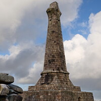 Buy canvas prints of The Basset Monument, Carn Brae, Camborne by Rika Hodgson