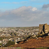 Buy canvas prints of Carn Brae Castle, Camborne, Cornwall, England by Rika Hodgson