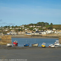 Buy canvas prints of Marazion Harbour, Cornwall, England by Rika Hodgson