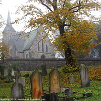 Buy canvas prints of Church in the mist, Greenwich Cemetery, London, UK by Rika Hodgson