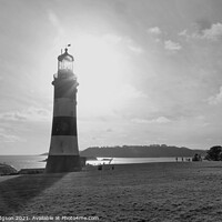 Buy canvas prints of Smeaton's Tower, Plymouth Hoe, Devon, England by Rika Hodgson