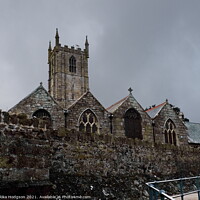 Buy canvas prints of St Perish Church, St Ives, Cornwall, England by Rika Hodgson
