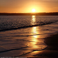 Buy canvas prints of Golden sands seascape, Marazion beach, Cornwall, England by Rika Hodgson
