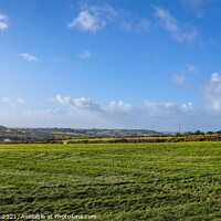 Buy canvas prints of Cornish Country side Landscape, Cornwall, England by Rika Hodgson