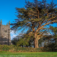 Buy canvas prints of Parish Church Landscape, Stithians, Cornwall, England by Rika Hodgson