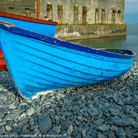 Buy canvas prints of Fishermen's boats, Porthoustock Beach, Cornwall Countryside by Rika Hodgson