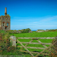 Buy canvas prints of Dilapidated Engine House, Geevor Tin Mining Group, Cornwall by Rika Hodgson