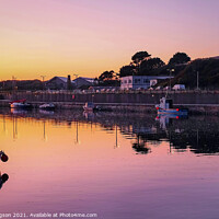 Buy canvas prints of Sunset over Hayle Harbour, Cornwall, England by Rika Hodgson
