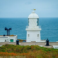 Buy canvas prints of Pendeen Lighthouse, Cornwall Coast, England by Rika Hodgson