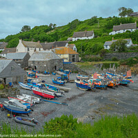 Buy canvas prints of Cadgwith, Cornish village, England by Rika Hodgson