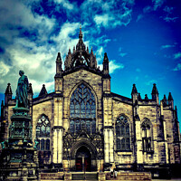 Buy canvas prints of St Giles’ Cathedral  by David Bennett