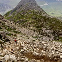 Buy canvas prints of Tryfan North Wales by David Bennett