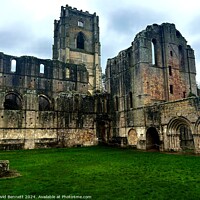 Buy canvas prints of Yorkshire Fountains Abbey  by David Bennett