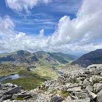 Buy canvas prints of Snowdonia Welsh Mountains by David Bennett
