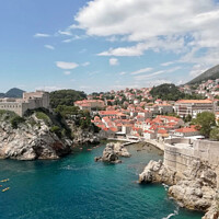 Buy canvas prints of Dubrovnik Castle Views by David Bennett
