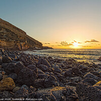 Buy canvas prints of Dawn, Amarilla Bay, Tenerife by Peter Louer
