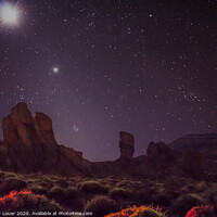 Buy canvas prints of Night in the Caldera by Peter Louer