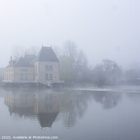 Buy canvas prints of Misty morning in La Fleche, France by Peter Louer